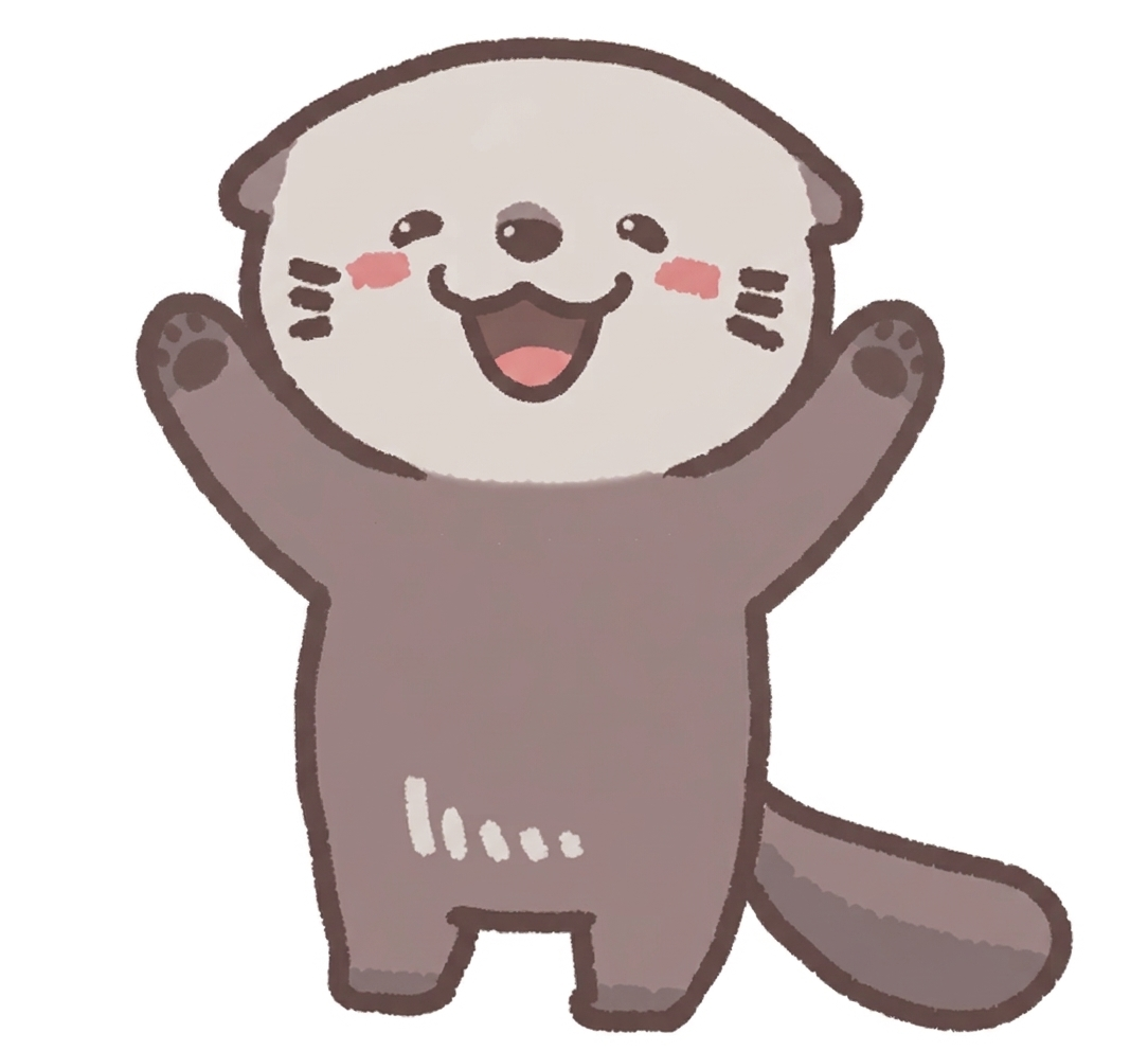 案内するラッコ