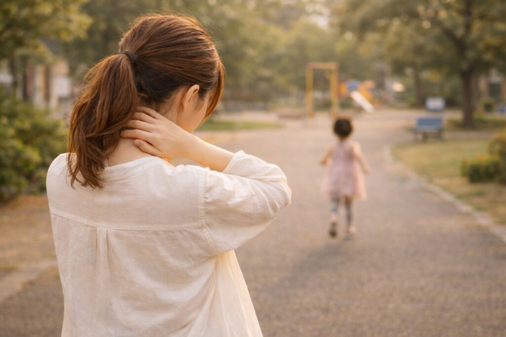子供を見る親