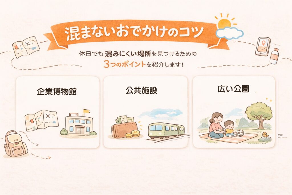 混まないおでかけのコツ