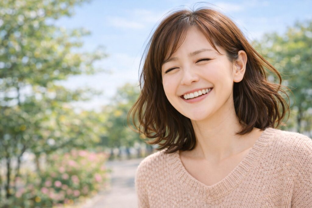 笑顔のママ