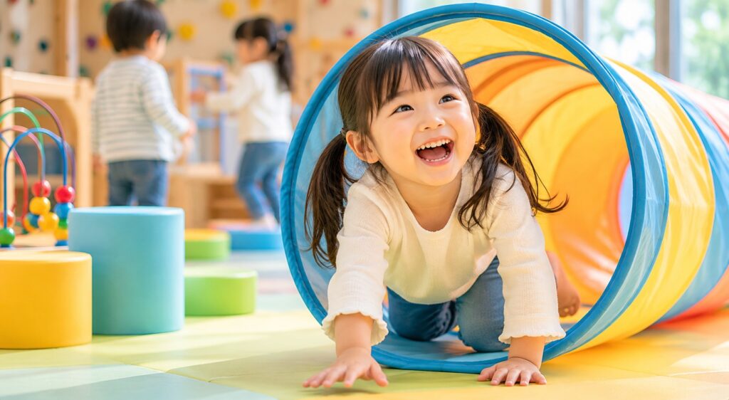 児童館で遊ぶ子供