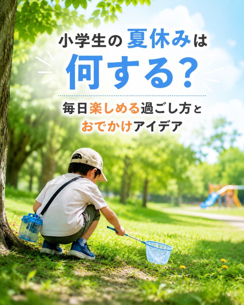 小学生の夏休みは何する？毎日楽しめる過ごし方とおでかけアイデア