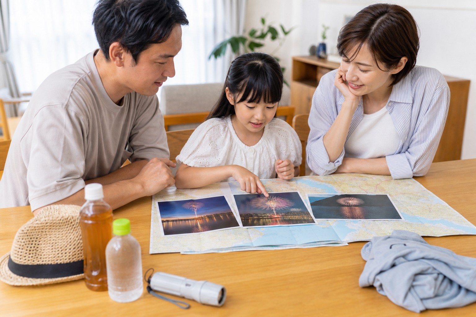 海・川・湖の花火大会を比較して選ぶ親子